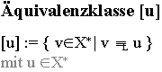 Definition �quivalenzklassen