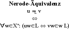 Definition: Nerode-�quivalenz